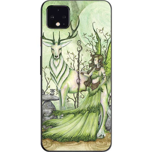 Amy Brown Guardian Fairy and Stag Google Pixel 4 XL Skin